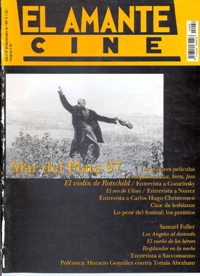 AMANTE CINE | EL magazine side cover Issue 69 November 1997