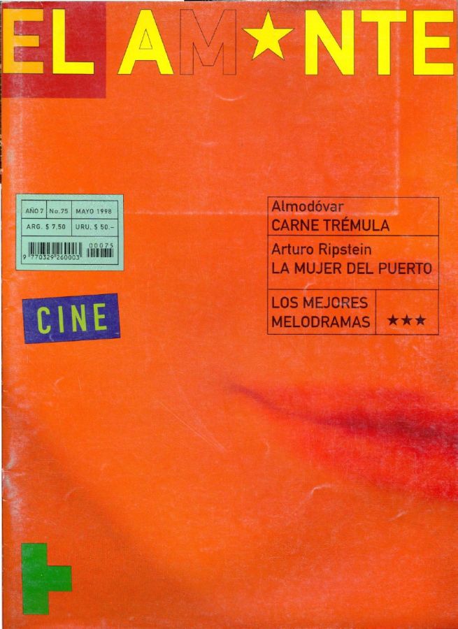 AMANTE CINE | EL magazine side cover Issue 75 May 1998