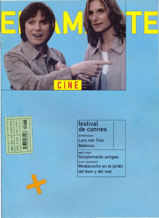 AMANTE CINE | EL magazine side cover Issue 76 June 1998