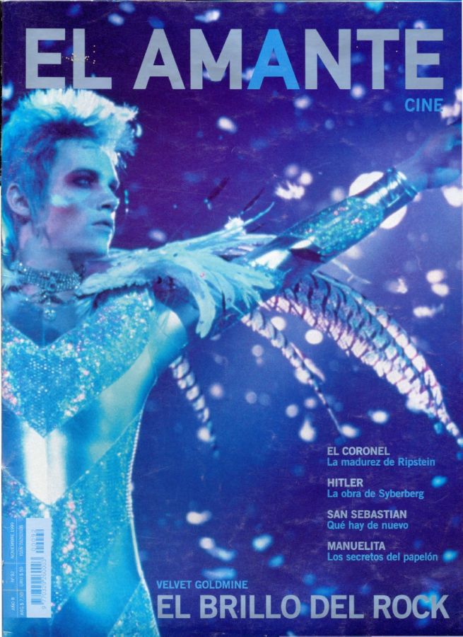 AMANTE CINE | EL magazine side cover Issue 92 November 1999