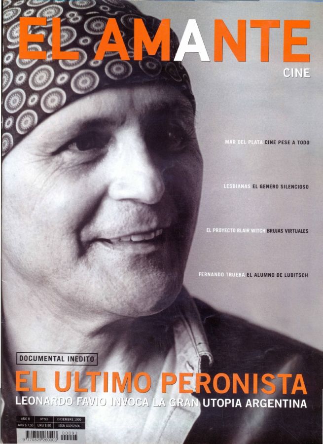 AMANTE CINE | EL magazine side cover Issue 93 December 1999