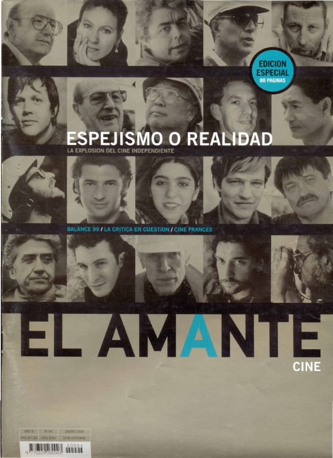 AMANTE CINE | EL magazine side cover Issue 94 January 2000