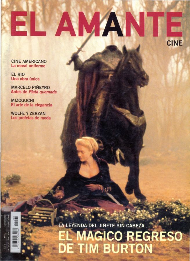 AMANTE CINE | EL magazine side cover Issue 95 February 2000