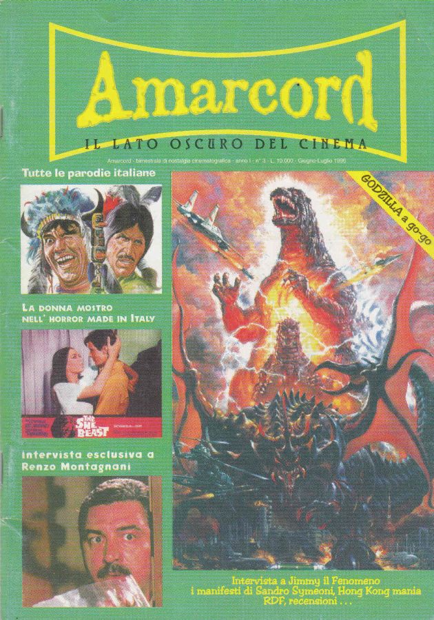 AMARCORD magazine side cover Issue 3  1996