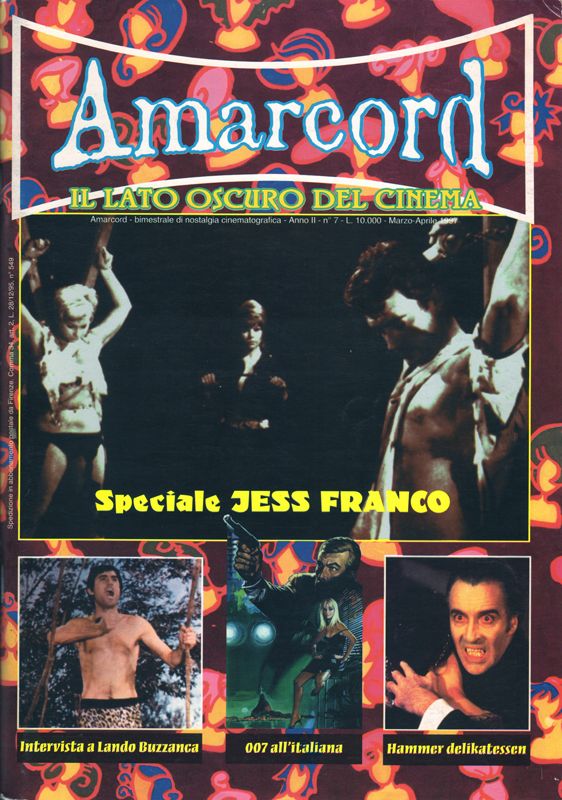 AMARCORD magazine side cover Issue 7 March/April 1997