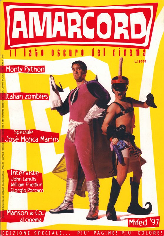 AMARCORD magazine side cover Issue 11 January/February 1998
