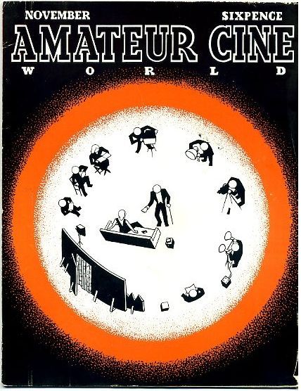 AMATEUR CINE WORLD magazine side cover November 1936