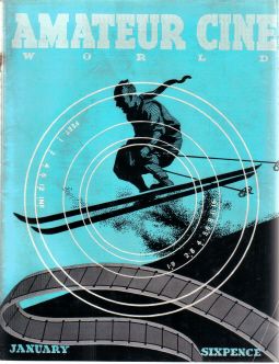 AMATEUR CINE WORLD magazine side cover January 1938