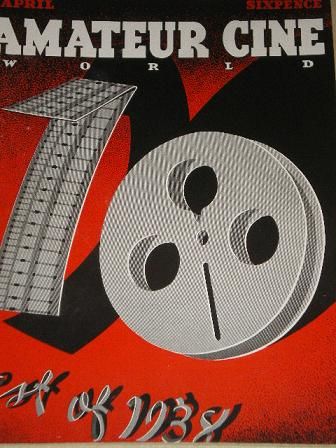 AMATEUR CINE WORLD magazine side cover April 1939