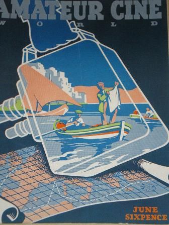 AMATEUR CINE WORLD magazine side cover June 1939