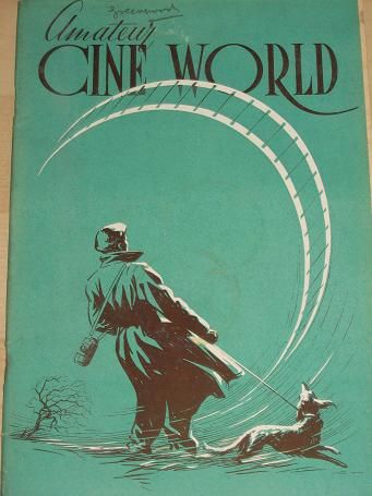AMATEUR CINE WORLD magazine side cover March 1949