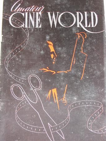 AMATEUR CINE WORLD magazine side cover October 1949