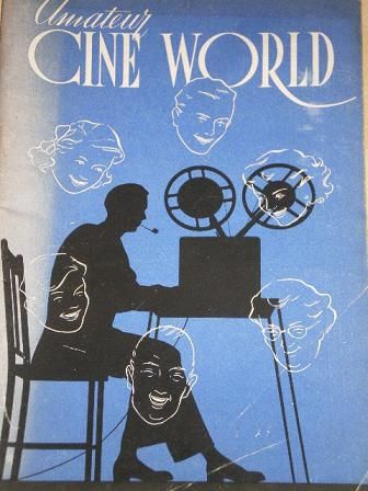 AMATEUR CINE WORLD magazine side cover November 1949