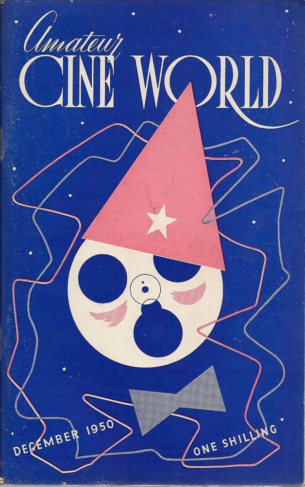 AMATEUR CINE WORLD magazine side cover December 1950