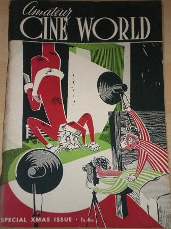 AMATEUR CINE WORLD magazine side cover December 1952
