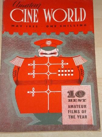 AMATEUR CINE WORLD magazine side cover May 1953