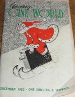 AMATEUR CINE WORLD magazine side cover December 1953