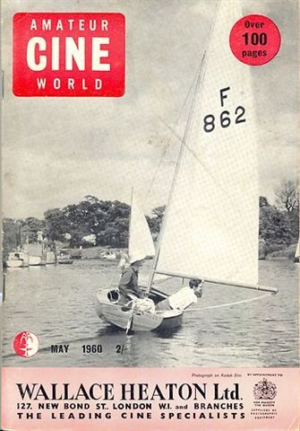 AMATEUR CINE WORLD magazine side cover May 1960