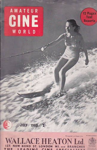 AMATEUR CINE WORLD magazine side cover July 1960