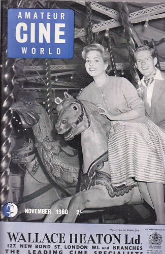 AMATEUR CINE WORLD magazine side cover November 1960