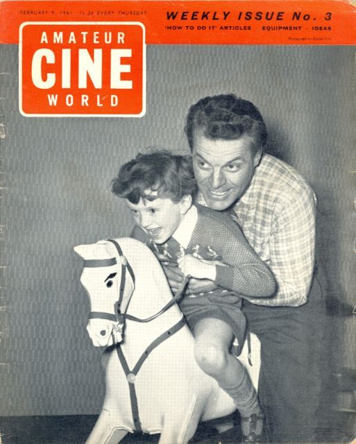 AMATEUR CINE WORLD magazine side cover 9 February 1961