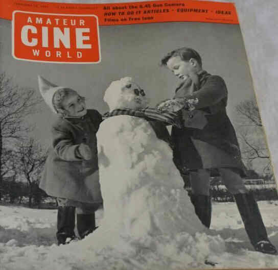 AMATEUR CINE WORLD magazine side cover 16 February 1961