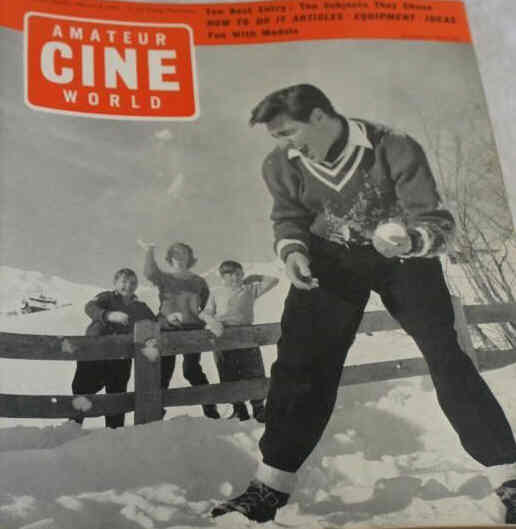 AMATEUR CINE WORLD magazine side cover 9 March 1961