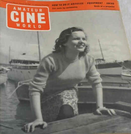 AMATEUR CINE WORLD magazine side cover 16 March 1961