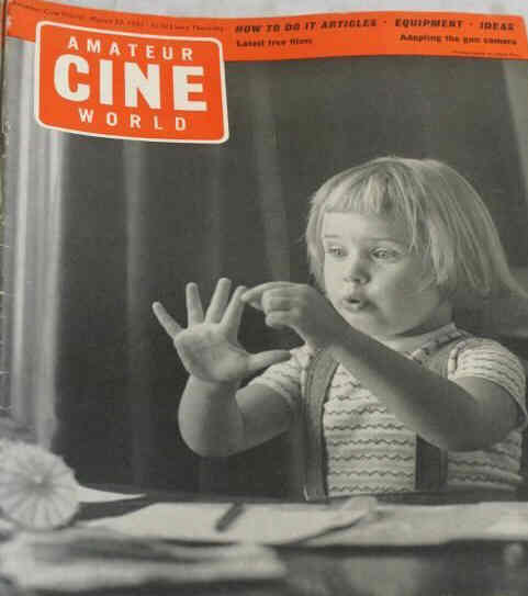 AMATEUR CINE WORLD magazine side cover 23 March 1961