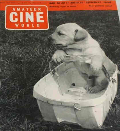 AMATEUR CINE WORLD magazine side cover 6 April 1961