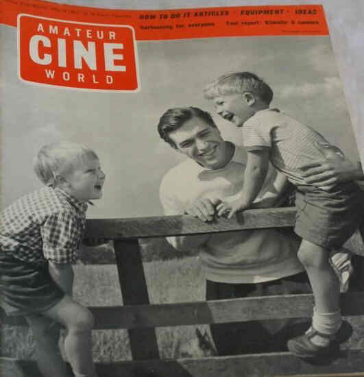 AMATEUR CINE WORLD magazine side cover 11 May 1961