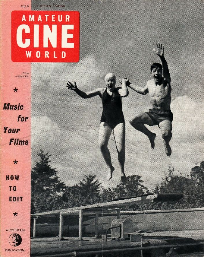 AMATEUR CINE WORLD magazine side cover 6 July 1961