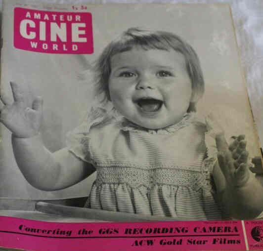AMATEUR CINE WORLD magazine side cover 20 July 1961