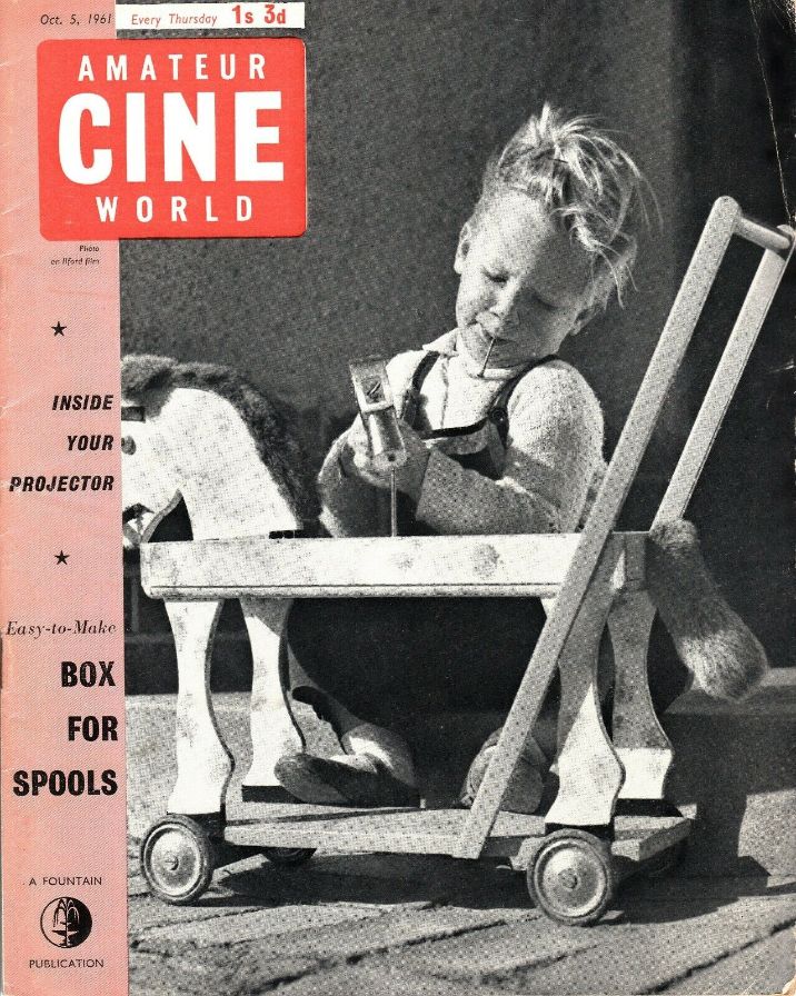 AMATEUR CINE WORLD magazine side cover 5 October 1961