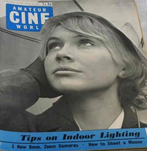 AMATEUR CINE WORLD magazine side cover 9 November 1961