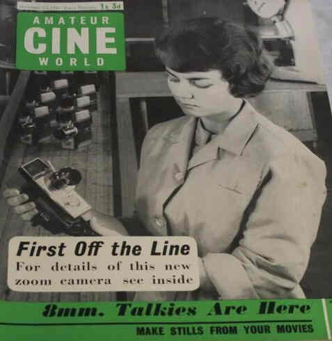 AMATEUR CINE WORLD magazine side cover 23 November 1961