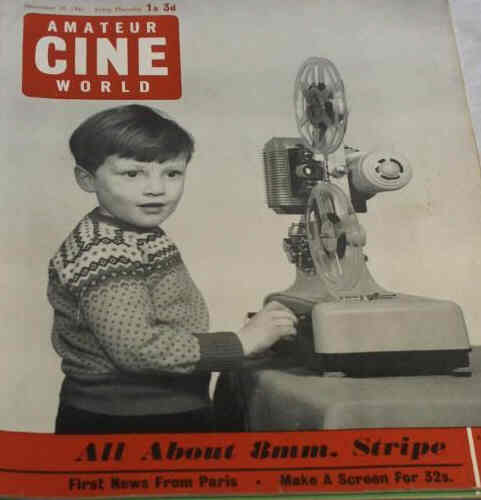 AMATEUR CINE WORLD magazine side cover 30 November 1961