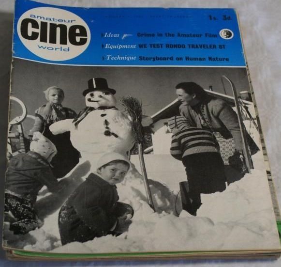 AMATEUR CINE WORLD magazine side cover 4 January 1962