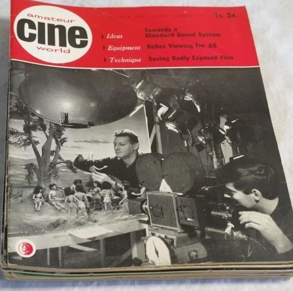 AMATEUR CINE WORLD magazine side cover 8 February 1962