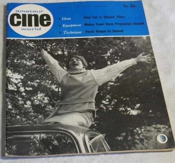 AMATEUR CINE WORLD magazine side cover 1 March 1962
