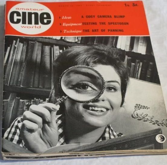 AMATEUR CINE WORLD magazine side cover 22 March 1962