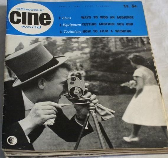 AMATEUR CINE WORLD magazine side cover 5 April 1962