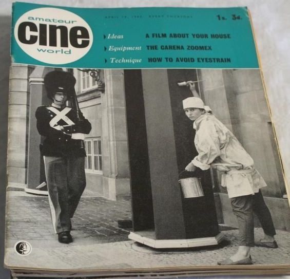 AMATEUR CINE WORLD magazine side cover 19 April 1962