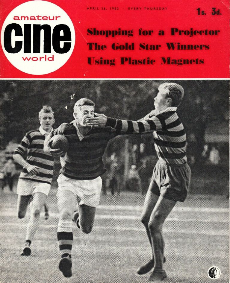 AMATEUR CINE WORLD magazine side cover 26 April 1962