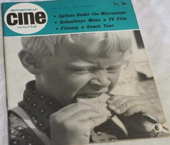 AMATEUR CINE WORLD magazine side cover 17 May 1962