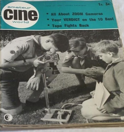 AMATEUR CINE WORLD magazine side cover 21 June 1962