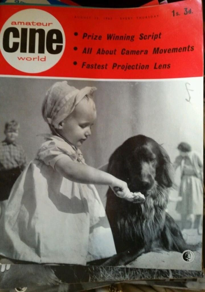 AMATEUR CINE WORLD magazine side cover 23 August 1962