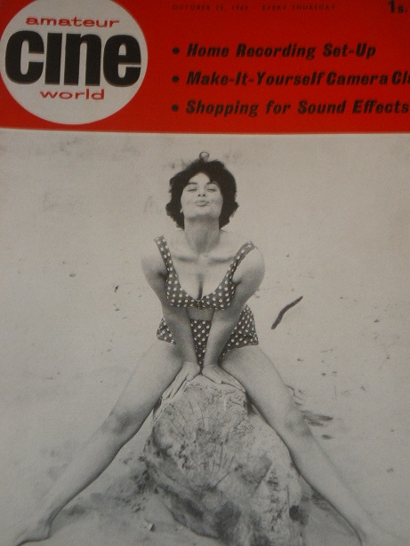 AMATEUR CINE WORLD magazine side cover 25 October 1962