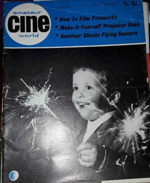AMATEUR CINE WORLD magazine side cover 1 November 1962
