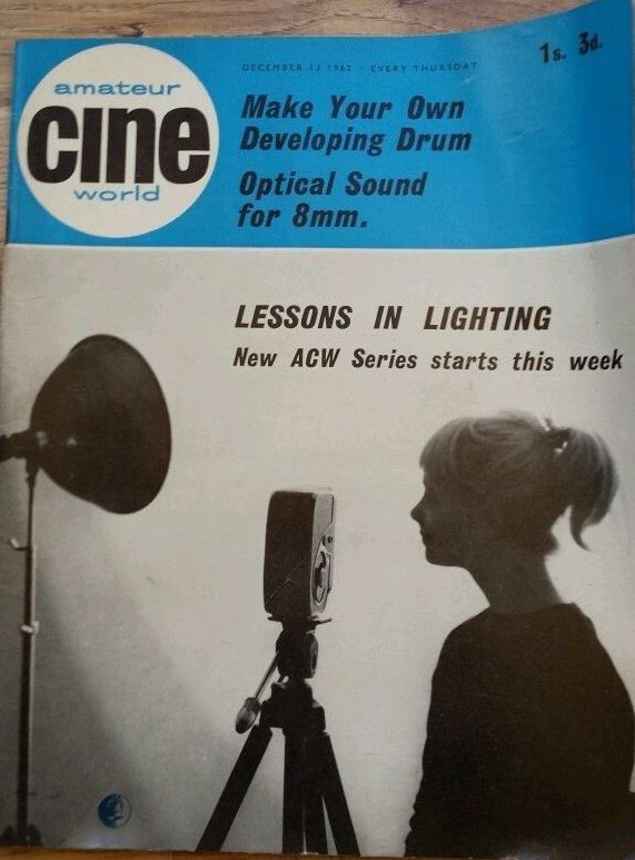 AMATEUR CINE WORLD magazine side cover 13 December 1962